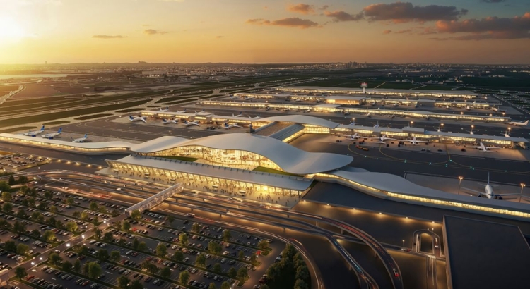 USA Washington Dulles Airport Rendering United Airlines