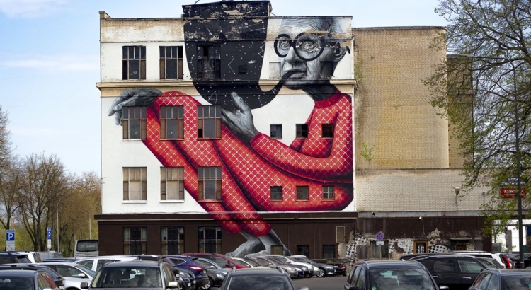 Litauen Kaunas Street Art Graffiti Foto iStock Vaitekune