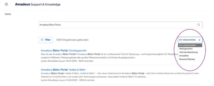 Amadeus 4 Praxis-Tipp Amadeus Service Hub